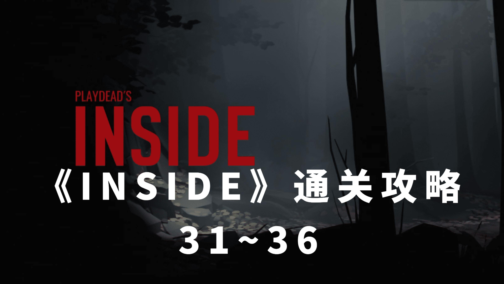 INSIDE通关攻略:31~36,利用装置通过穿越关卡